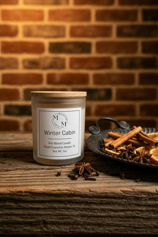 Winter Cabin Candle