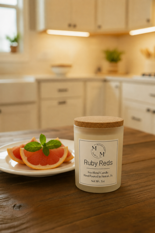 Ruby Red Candle