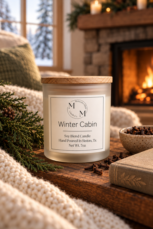 Winter Cabin Candle