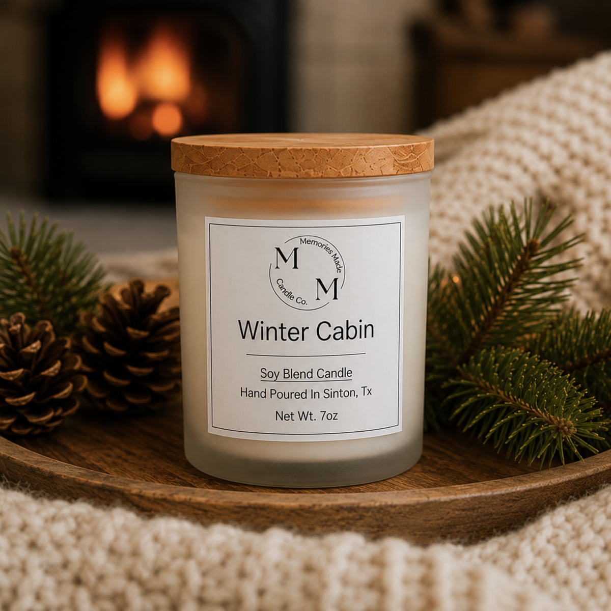 Winter Cabin Candle